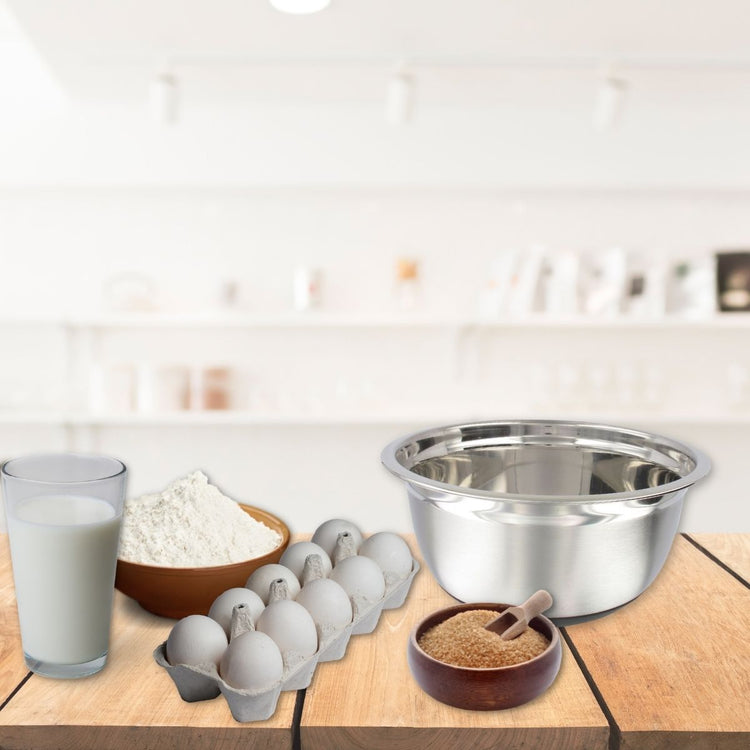 Bol à mixer en acier inoxydable 24 cm Fackelmann Basic