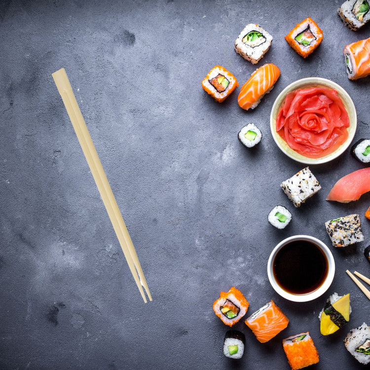 Lot de 10 de baguettes en bambou Fackelmann Asia Line