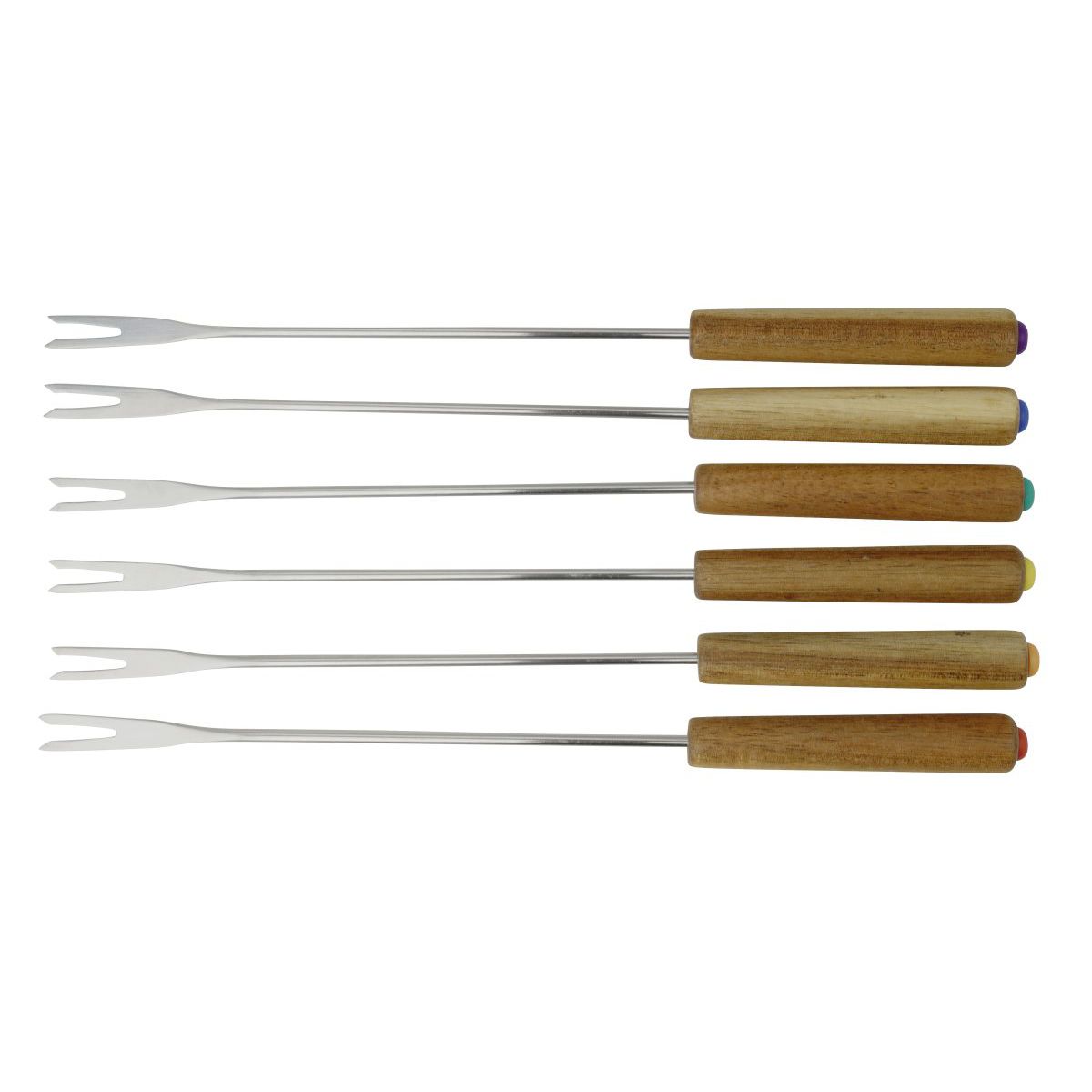 Lot de 6 fourchettes à fondue savoyarde en bois FSC Fackelmann Eco Friendly
