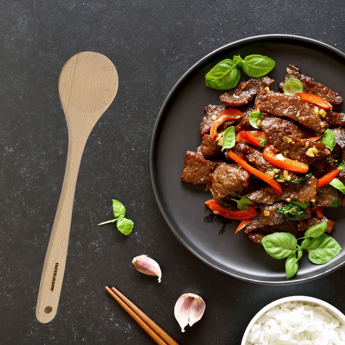 Cuillère de cuisine en bois FSC Fackelmann Eco Friendly