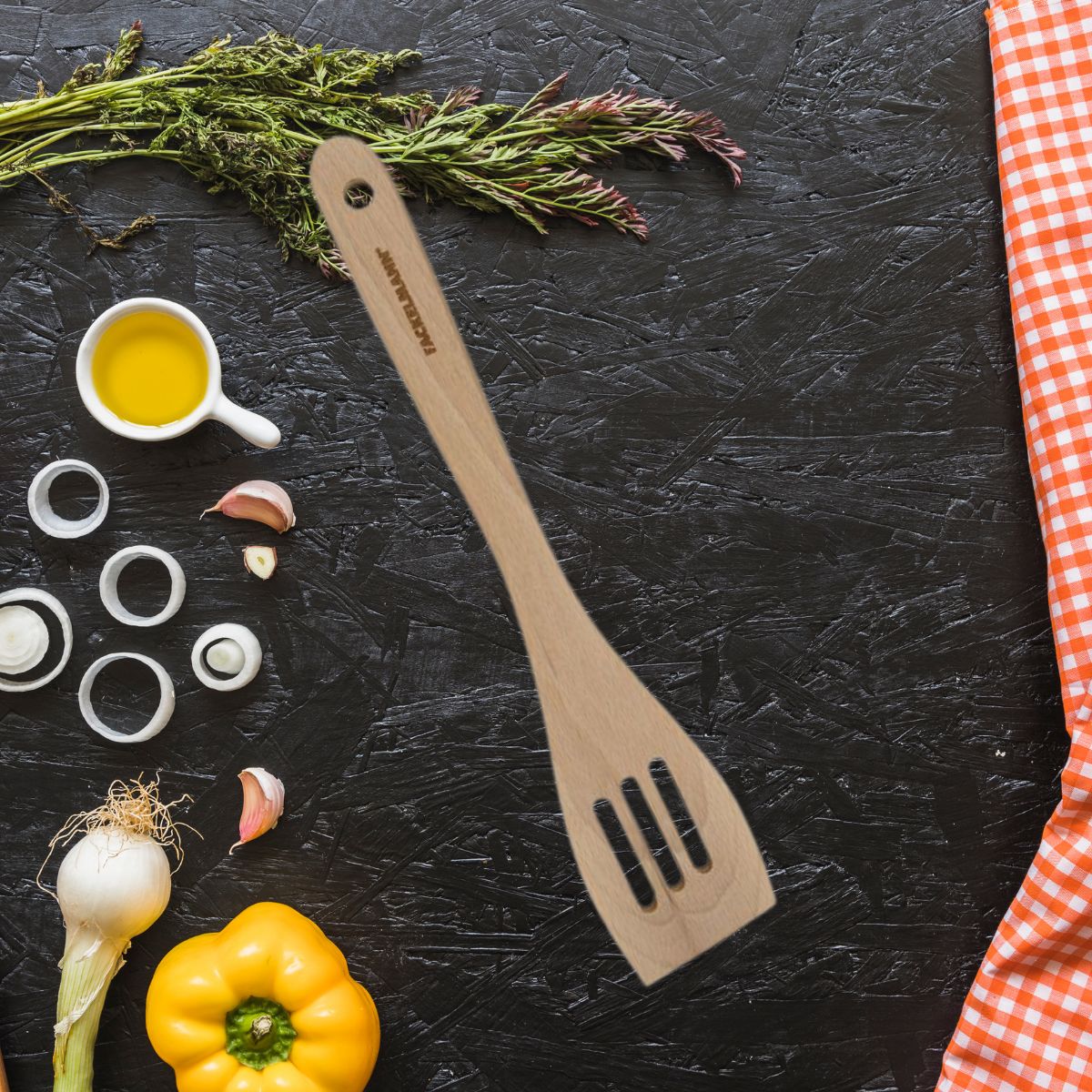 Spatule de cuisine ajourée 30 cm Fackelmann Eco Friendly