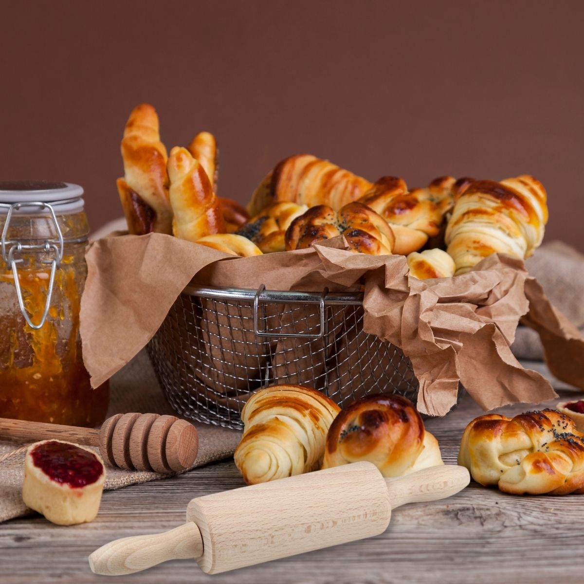 Mini rouleau à pâtisserie en bois Zenker