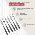 Lot de 6 fourchettes à escargots Fackelmann