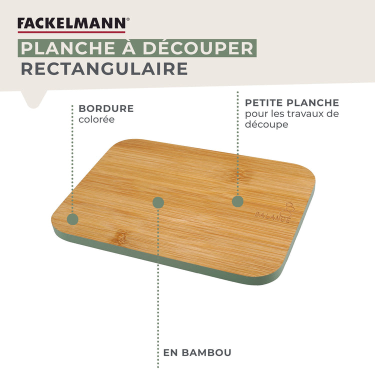 Planche à découper en bambou 21 x 15 cm Fackelmann Balance