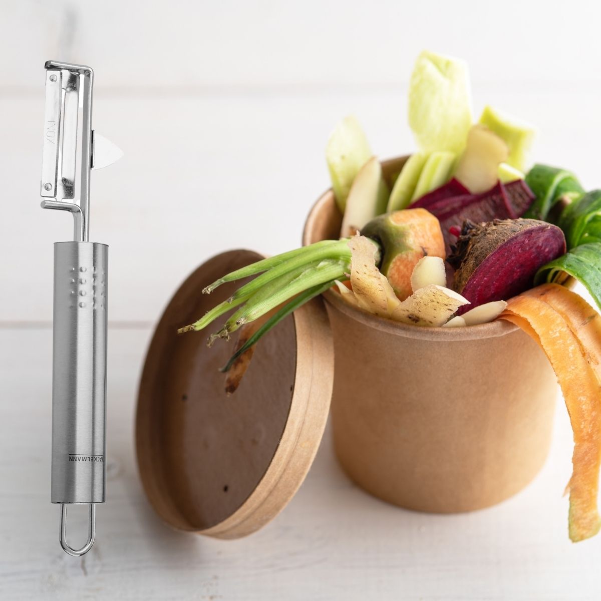 Eplucheur à légumes inox Fackelmann Ovale