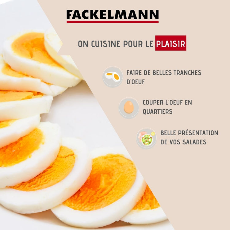 Coupe oeufs durs arrondi Fackelmann Basic