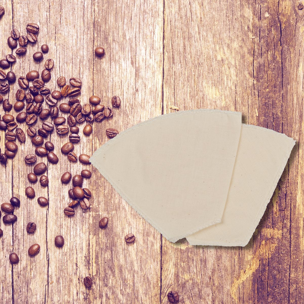 Lot de 2 filtres à café réutilisables en coton Fackelmann
