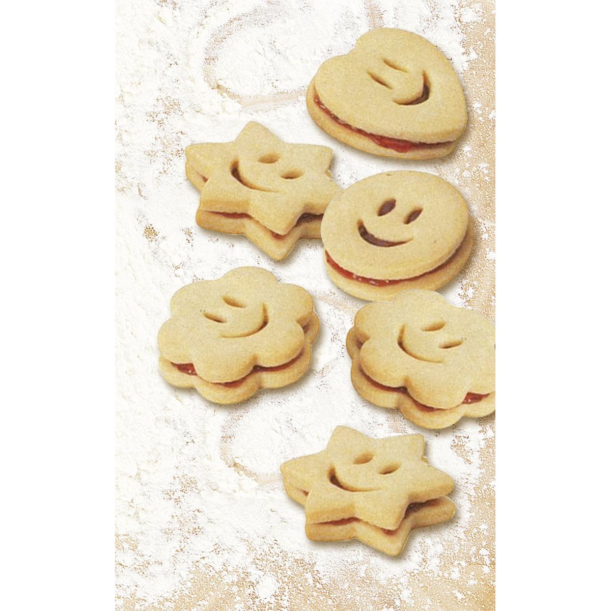 Lot de 2 emporte-pièces smiley Zenker