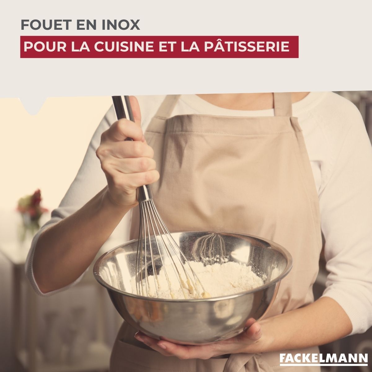 Fouet de pâtisserie en inox 26 cm Fackelmann