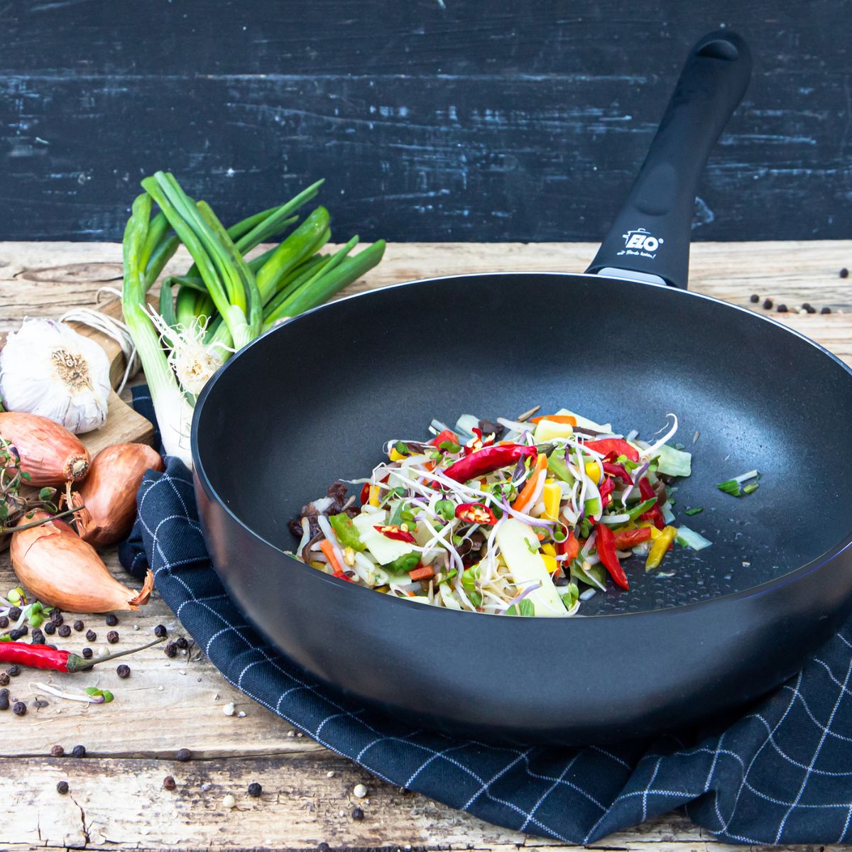 Poêle wok 20 cm en aluminium pressé Elo Smart Life