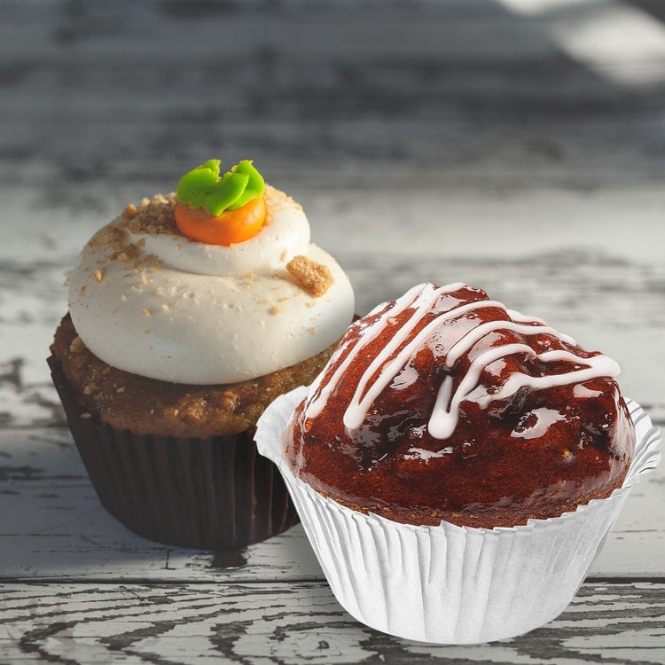 Lot de 30 moules à muffins en papier blanc Zenker