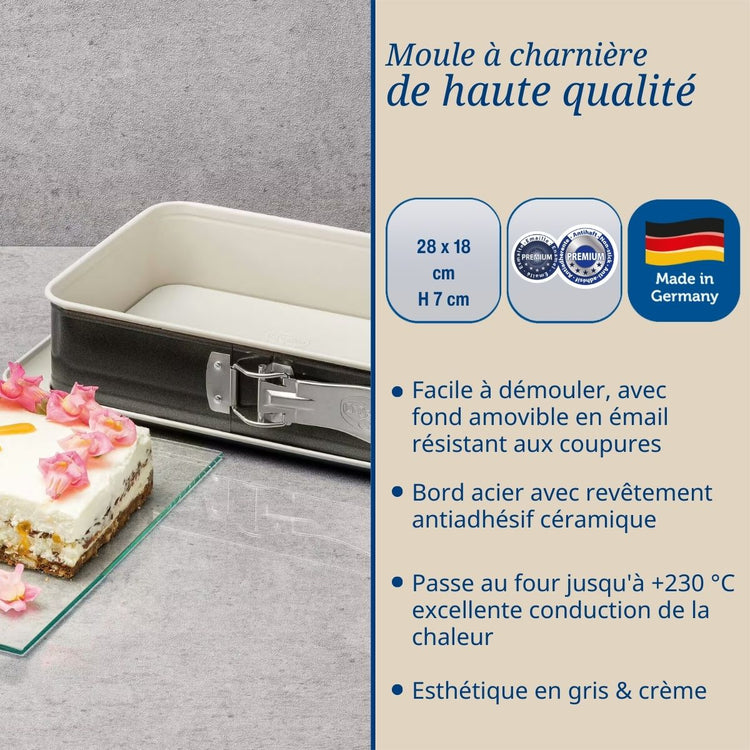 Moule à gâteau céramique et plat four Dr Oetker Back Trend