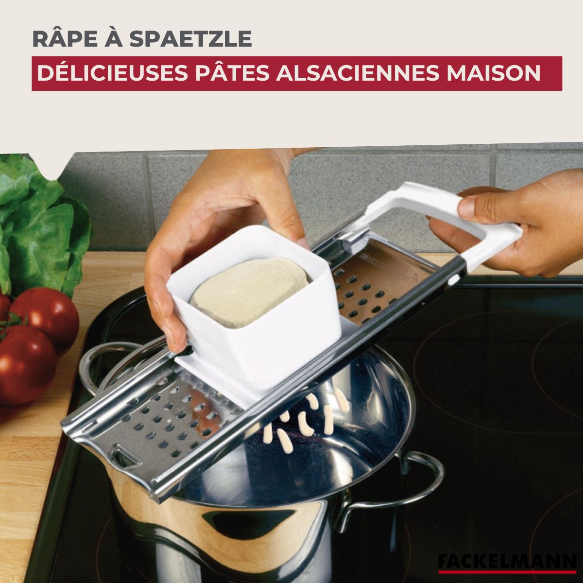 Plaque à spätzle Fackelmann Handmade Tradition