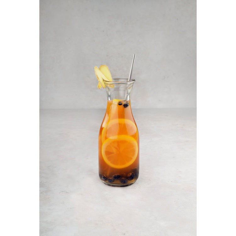 Lot de 4 pailles en inox avec goupillon Fackelmann Bar Concept