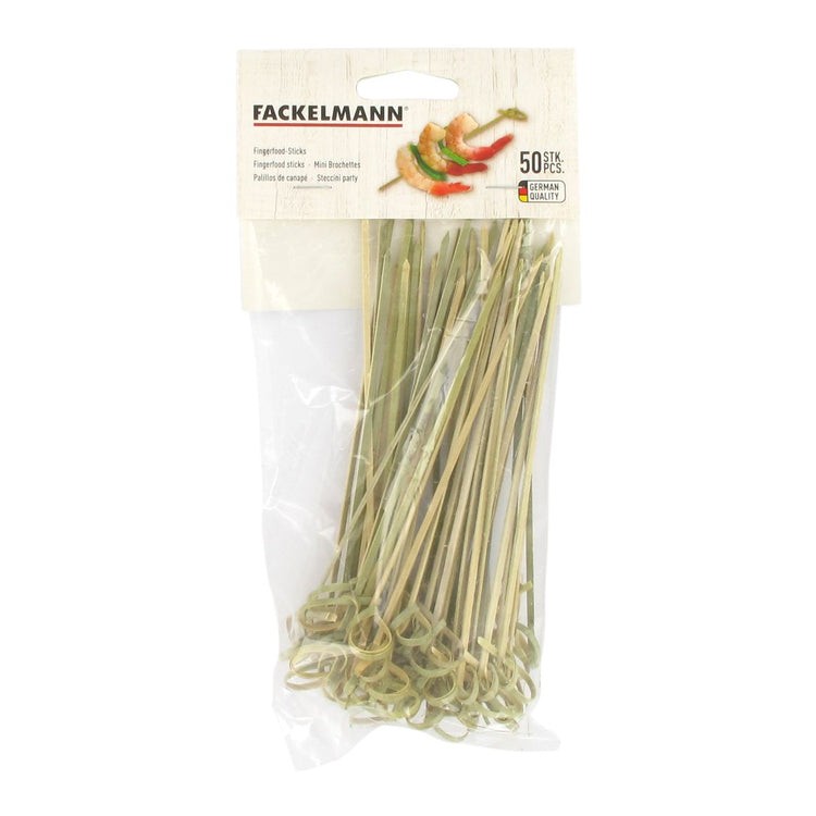 Lot de 50 pics à brochettes en bambou de 15 cm Fackelmann Wood Edition