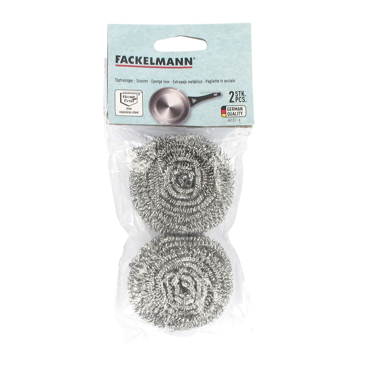 Lot de 2 éponges inox Fackelmann Tecno