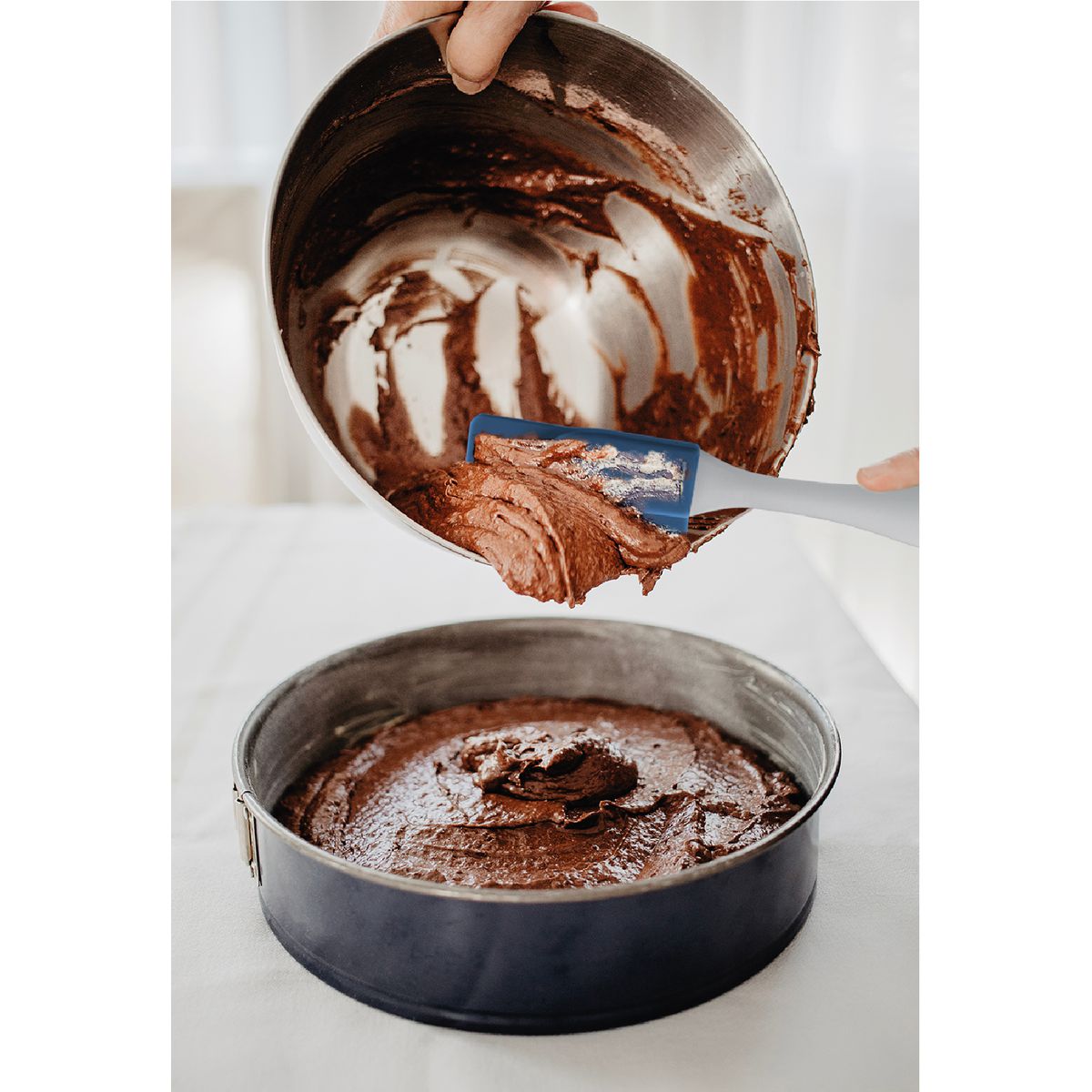 Mini spatule à pâtisserie largeur 35 mm en silicone 19 cm Fackelmann Elemental