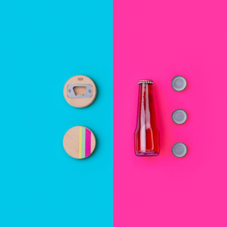 Décapsuleur rond en bois Tasty Green