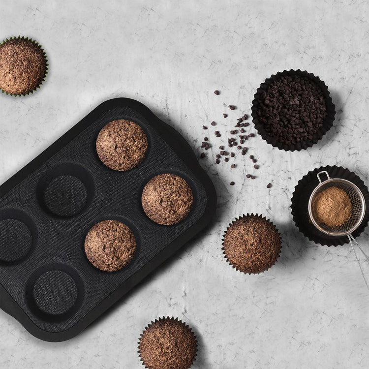 Moule à muffins 6 empreintes Zenker Silicone fibre de verre