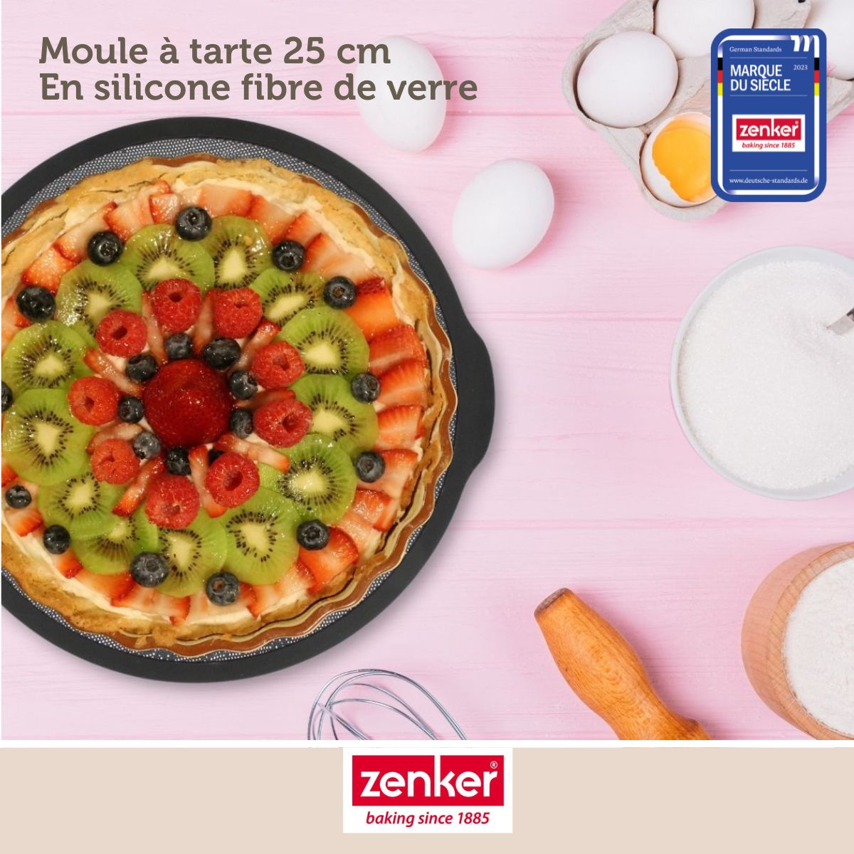 Moule à tarte Zenker Silicone fibre de verre