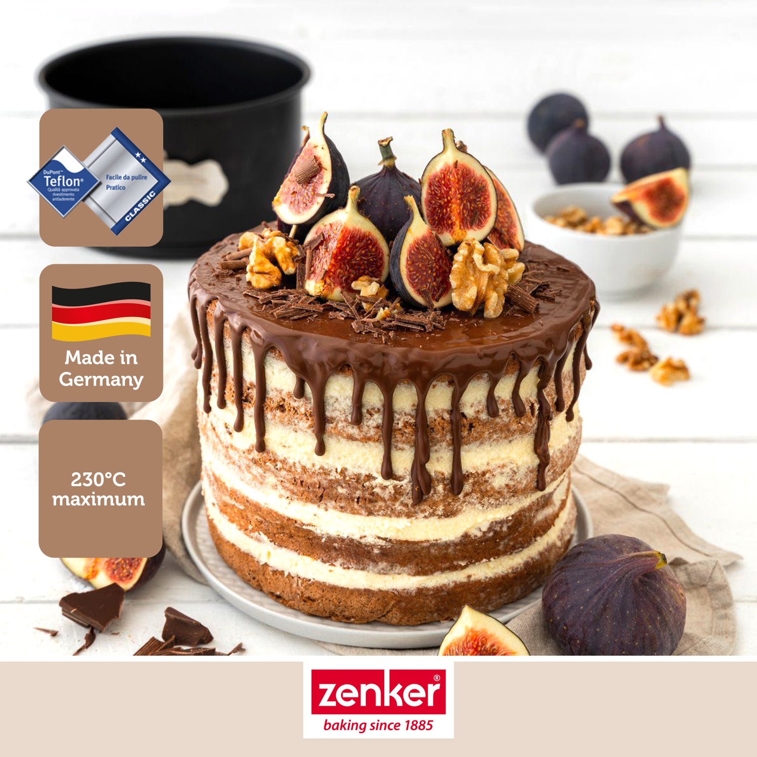 Moule à panettone à charnière 18 cm Zenker Spécial Countries
