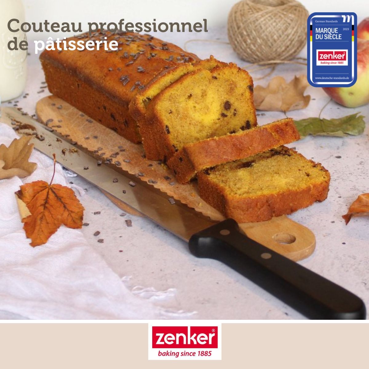 Couteau professionnel pour gâteau Zenker