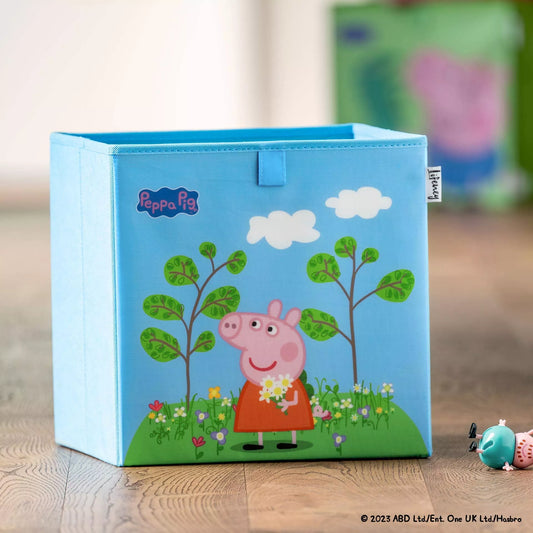 Boîte de rangement bleue Peppa compatible Kallax Lifeney Peppa Pig
