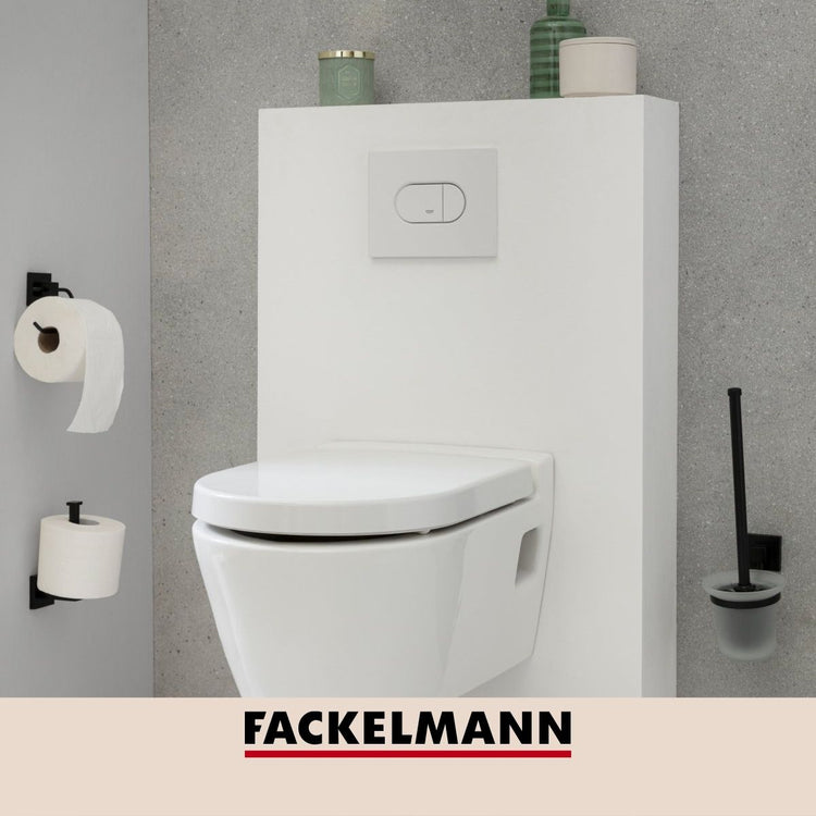Support papier toilette noir mat Fackelmann New York