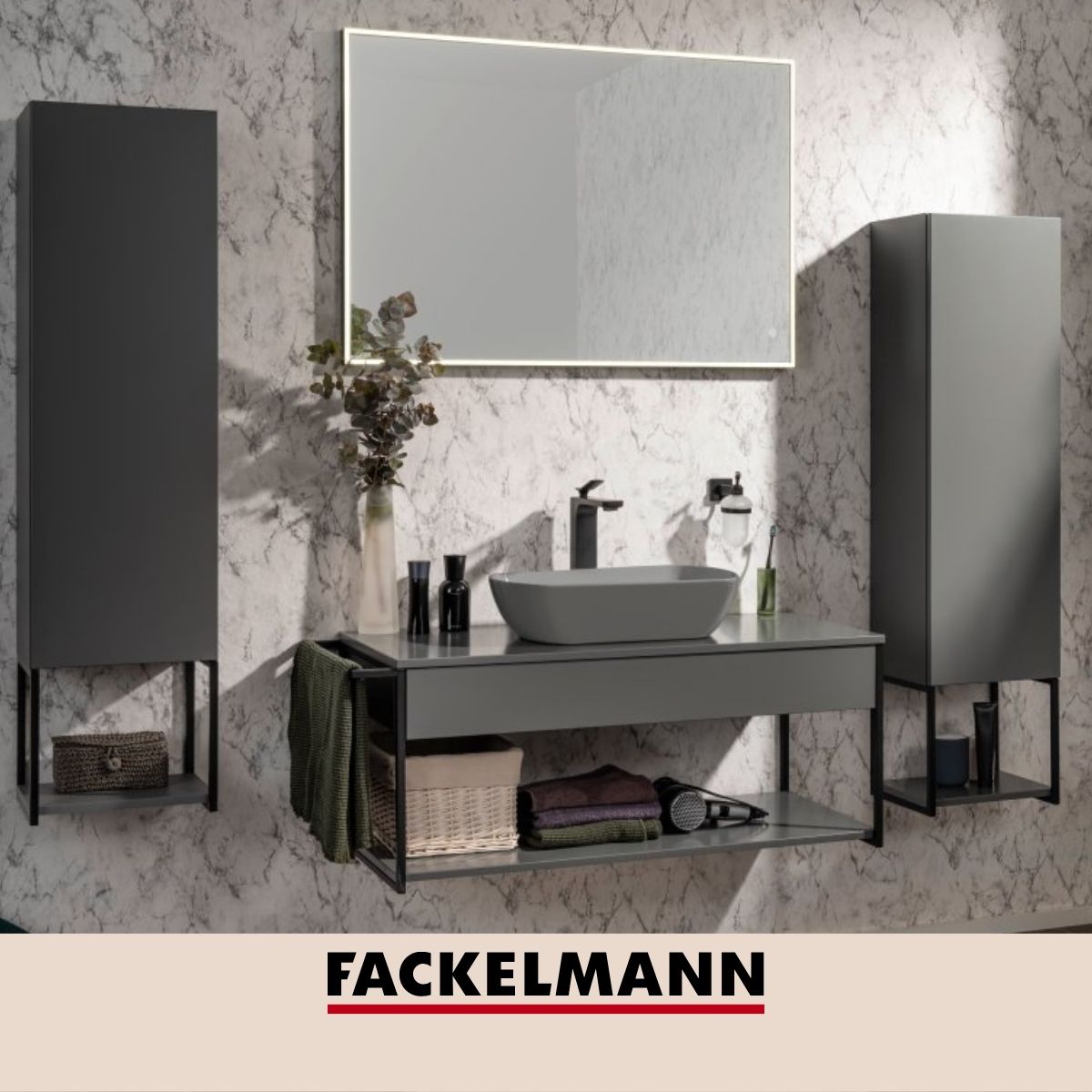 Distributeur de savon noir mat Fackelmann New York