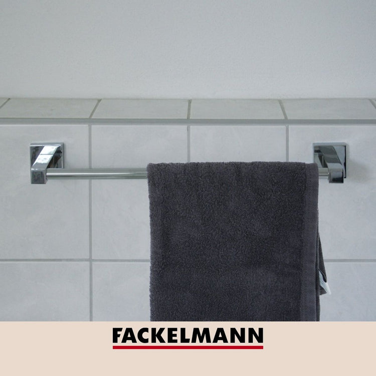 Porte serviette mural vertical gris chrome Fackelmann Mare