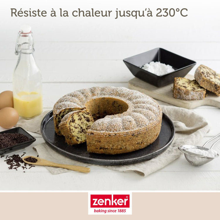 Set de 4 ustensiles de pâtisserie moule à gâteaux bol et spatule Black metallic Black mettallic Zenker  Black mettallic