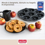 Set de 4 ustensiles de pâtisserie moule à gâteaux 2 bols et spatule Black mettallic Black mettallic Zenker  Black mettallic