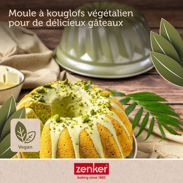 Set de 4 ustensiles de pâtisserie moule à gâteaux 2 bols et spatule pâtisserie Zenker Green Vision