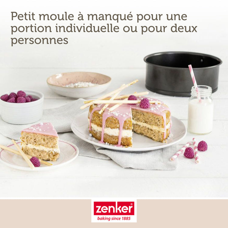 Set pâtisserie avec mini moule à manqué 16 cm, 2 bols à mixer et 1 spatule Zenker