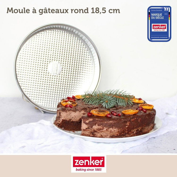 Set pâtisserie avec moule à manqué 18,5 cm, 2 bols à mixer, verre mesureur et spatule Zenker