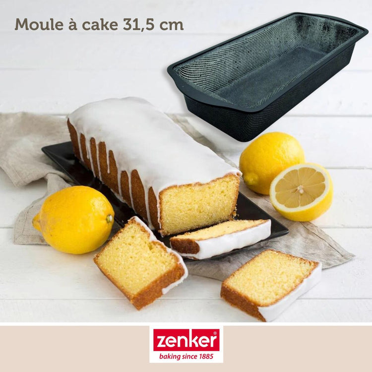 Set pâtisserie avec moule à cake 31,5 cm, 2 bols à mixer, verre mesureur et spatule Zenker