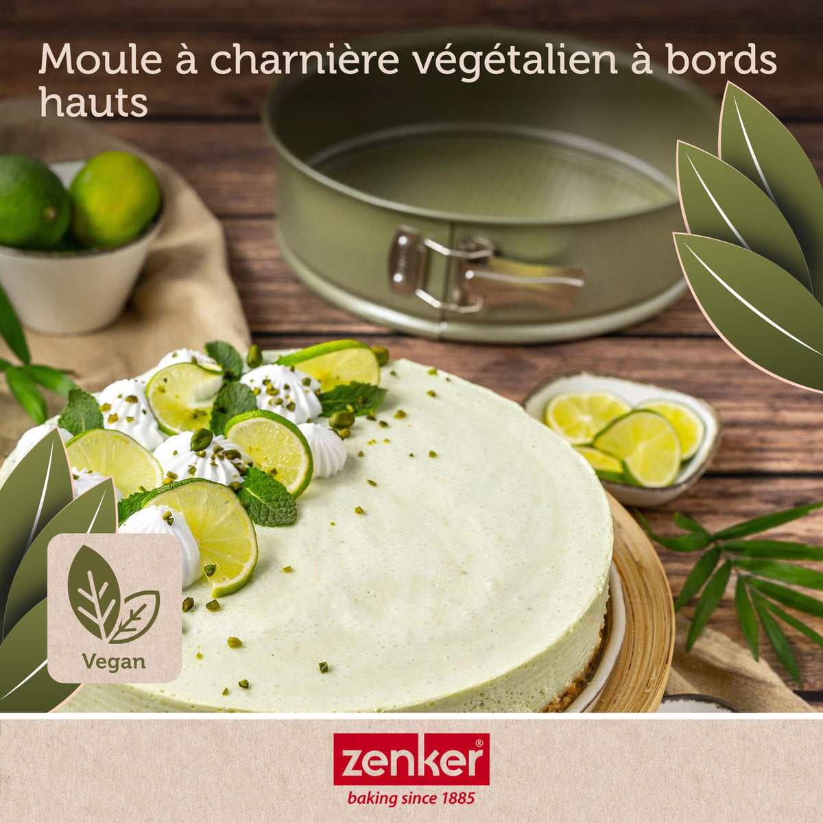 Set de 5 ustensiles de pâtisserie moule à manqué bols spatule et verre doseur Zenker Green Vision