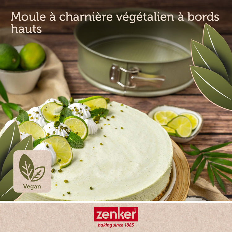 Set pâtisserie avec moule à manqué 20 cm revêtement cire de carnauba, 2 bols à mixer, verre mesureur et spatule Zenker