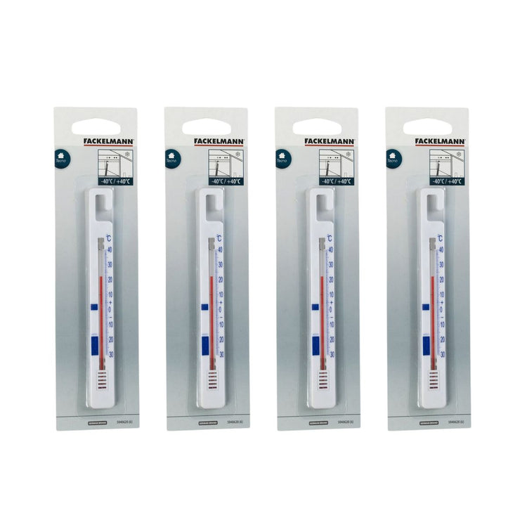 Lot de 4 thermomètres pour réfrigérateur/congélateur Fackelmann Tecno