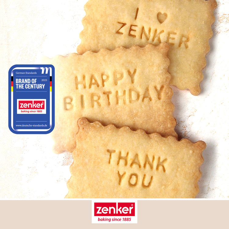 Lot de 2 tampons alphabet pour biscuit Zenker Smart Pastry