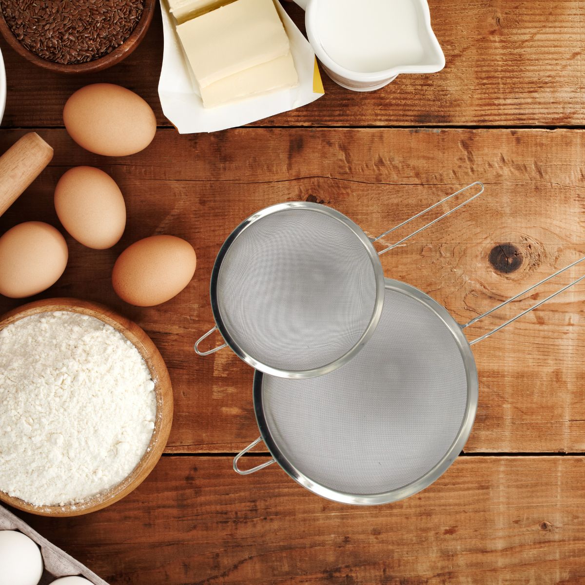 Set de 2 passoires inox 15 cm et 23 cm FM Professional