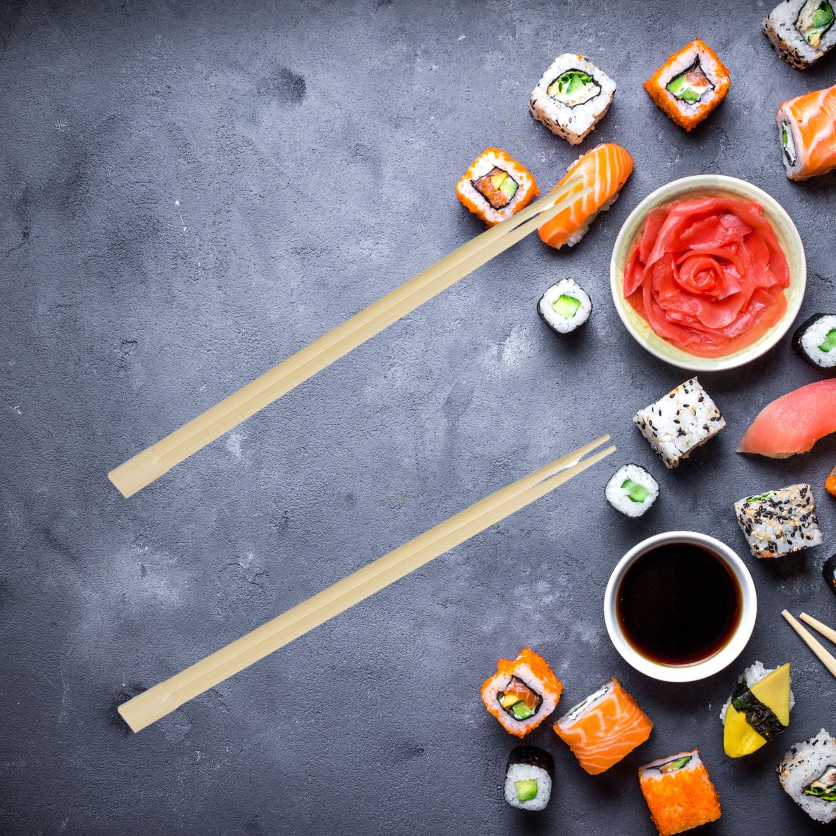 Lot de 20 de baguettes en bambou Fackelmann Asia Line