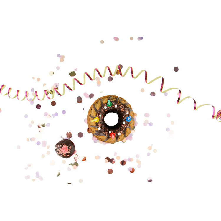 2 Lots de 24 bougies d'anniversaire et 12 bobèches Fackelmann Rio Party