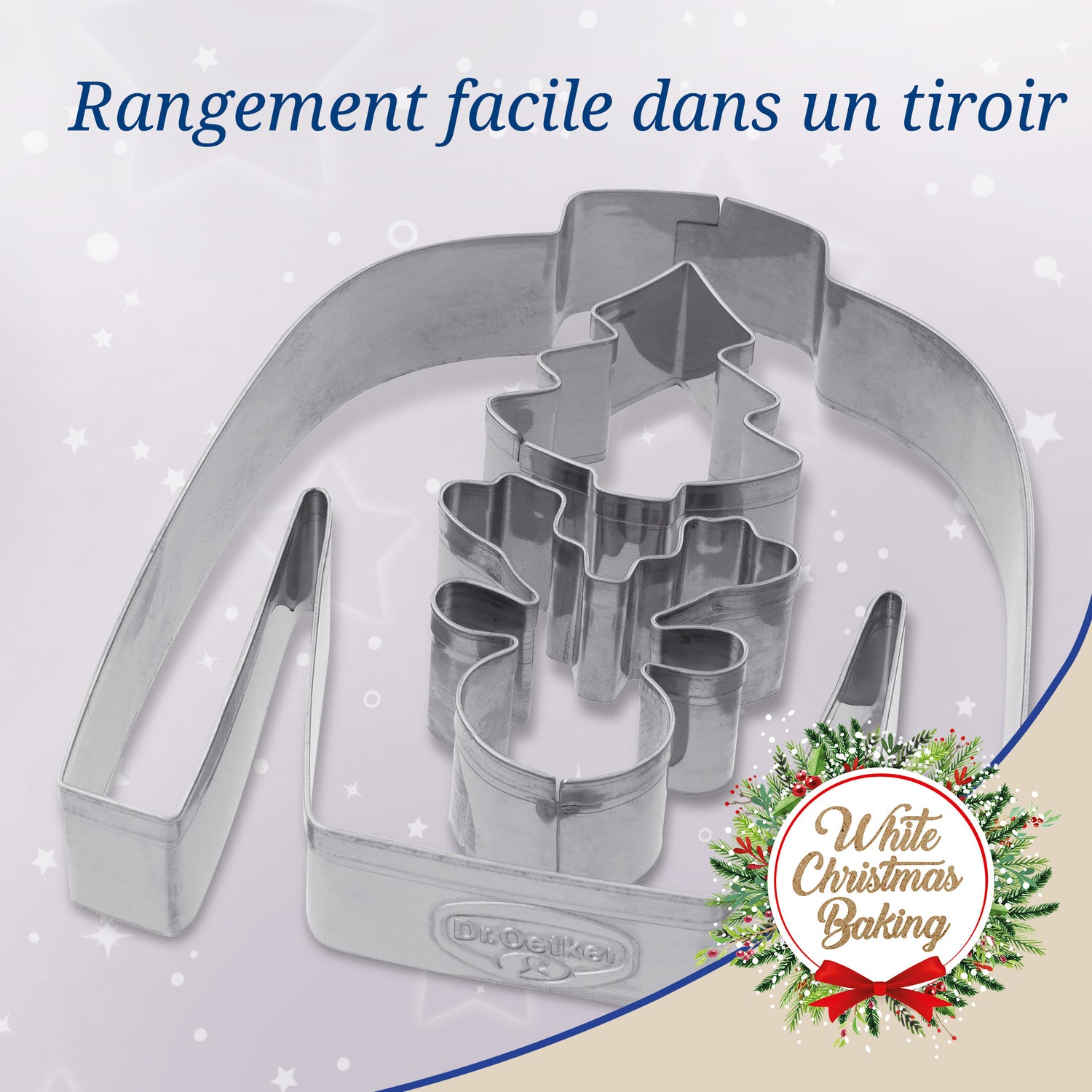 Ensemble de 3 emporte-pièces "Pull de Noël" Dr.Oetker Baker Edition