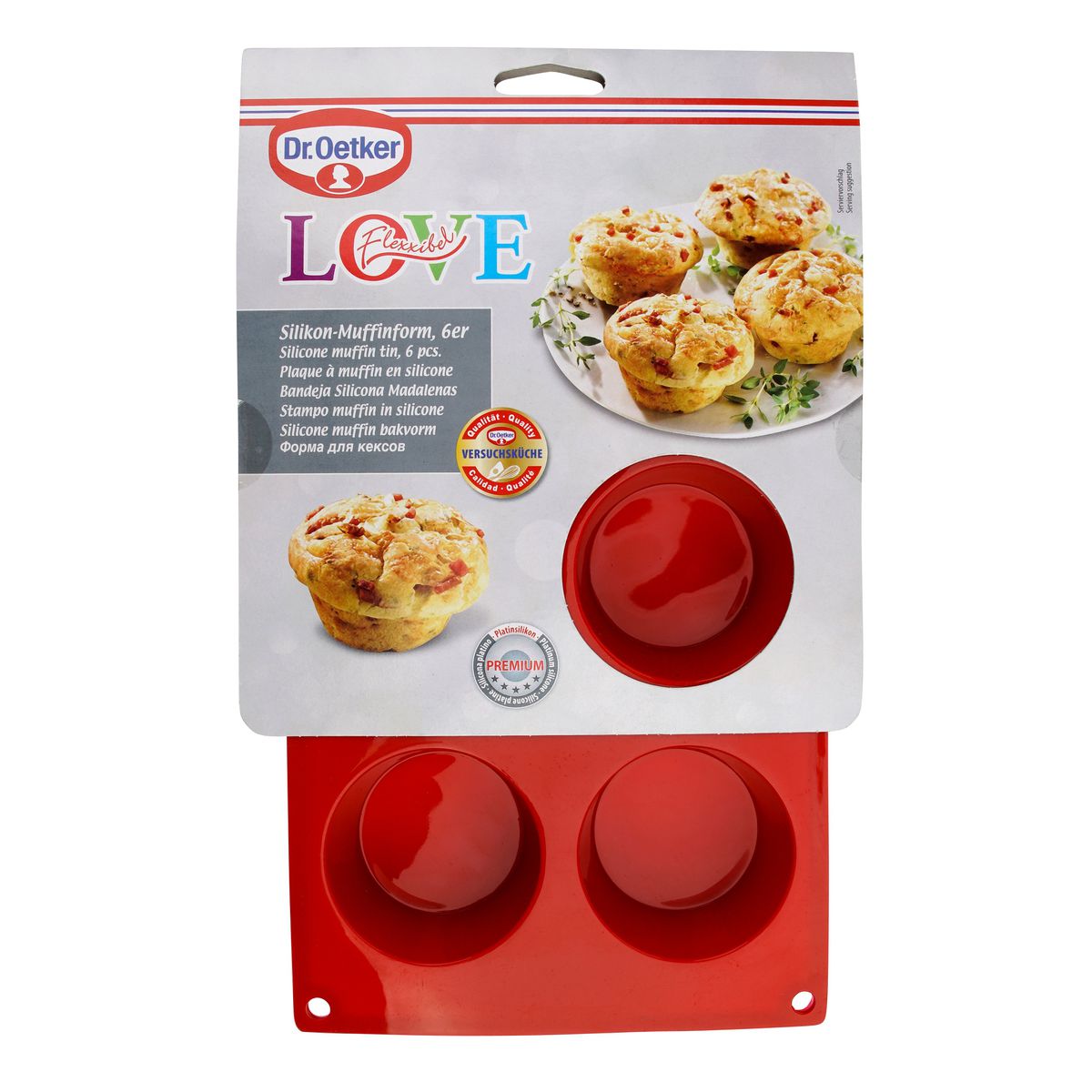 Moule à muffins 6 empreintes Dr.Oetker Silicone