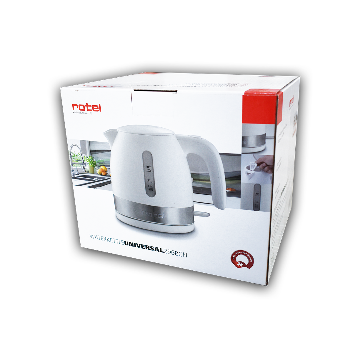Bouilloire électrique inox sans fil 1 litre Rotel