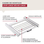 Kit de superposition lave-linge sèche-linge coulissant Fackelmann