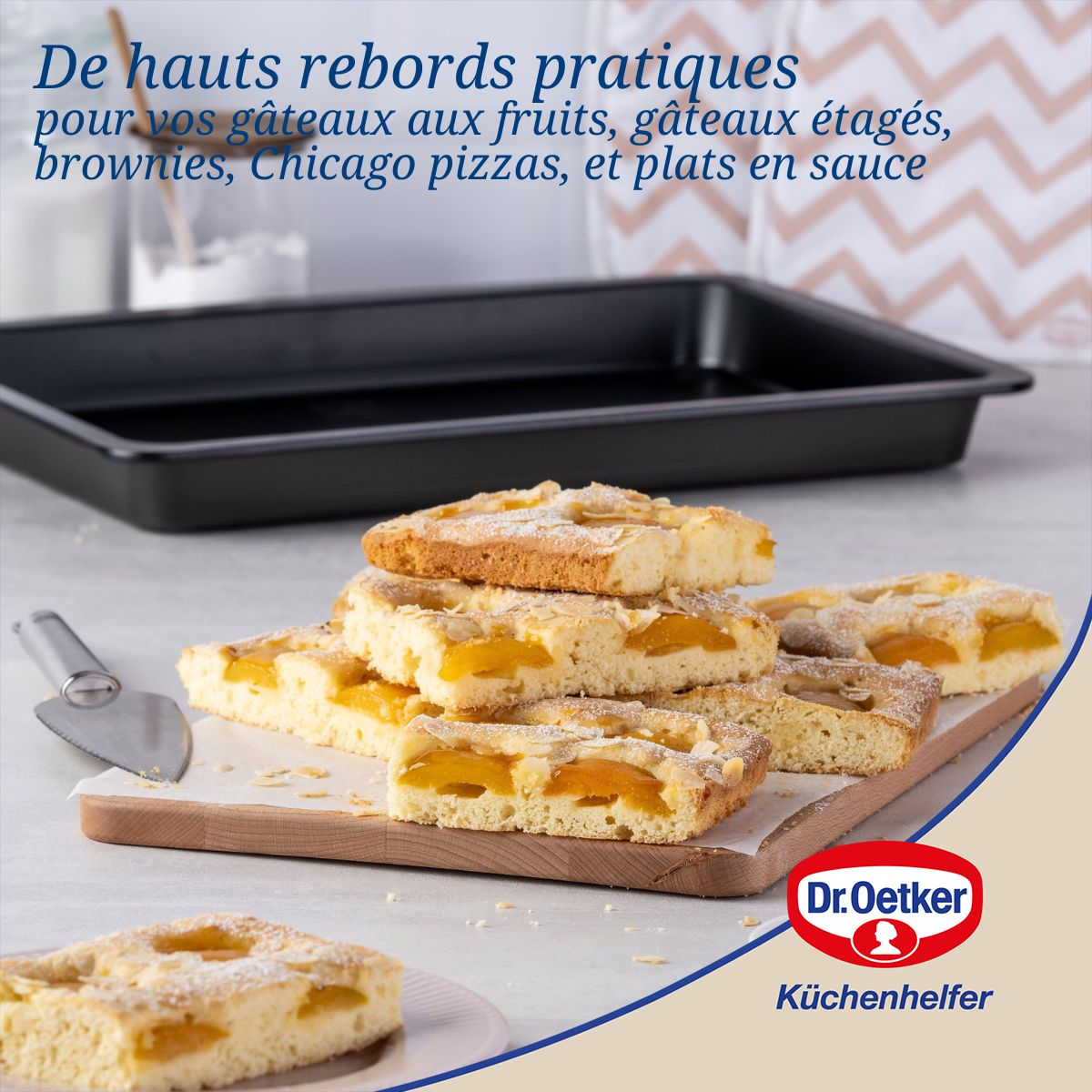 Plaque à pâtisserie à rebord extra haut Dr Oetker Tradition