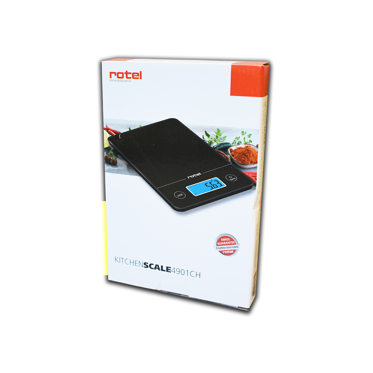 Balance de cuisine Noir électronique écran tactile Rotel