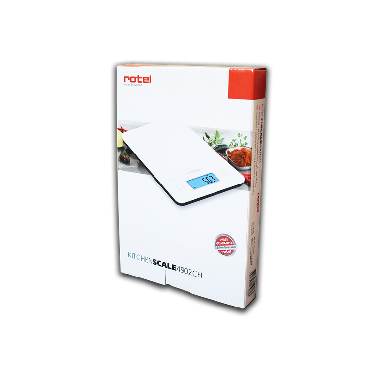 Balance de cuisine Blanche électronique écran tactile Rotel